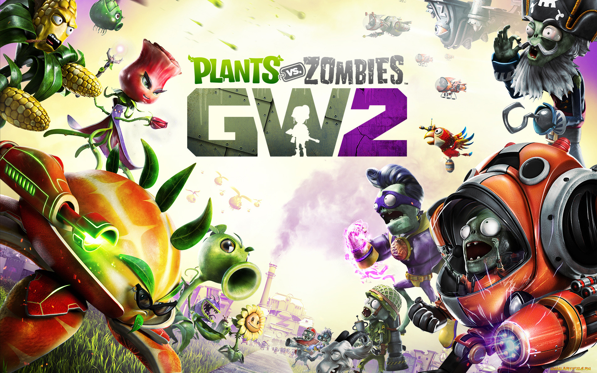 Обои Plants vs. Zombies: Garden Warfare 2 Видео Игры Plants vs. Zombies:  Garden Warfare 2 , обои для рабочего стола, фотографии plants vs, zombies,  garden warfare 2, видео игры, - plants vs,